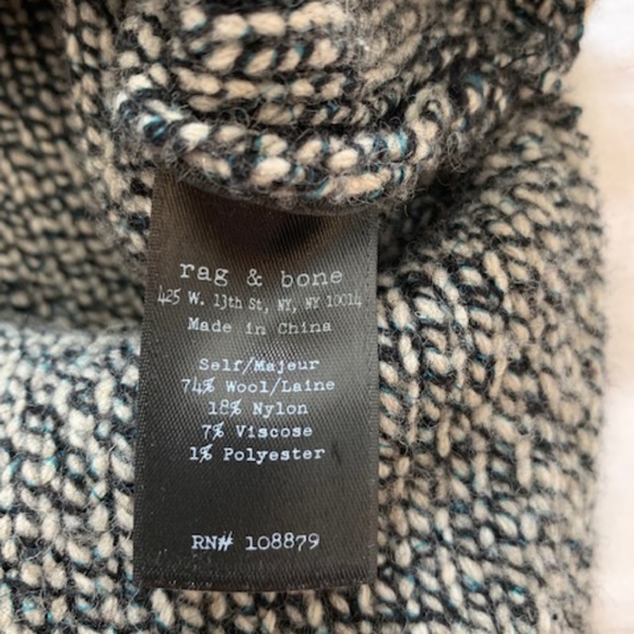 Rag & Bone Wool Hi-Low Sweater XS - Picture 6 of 6